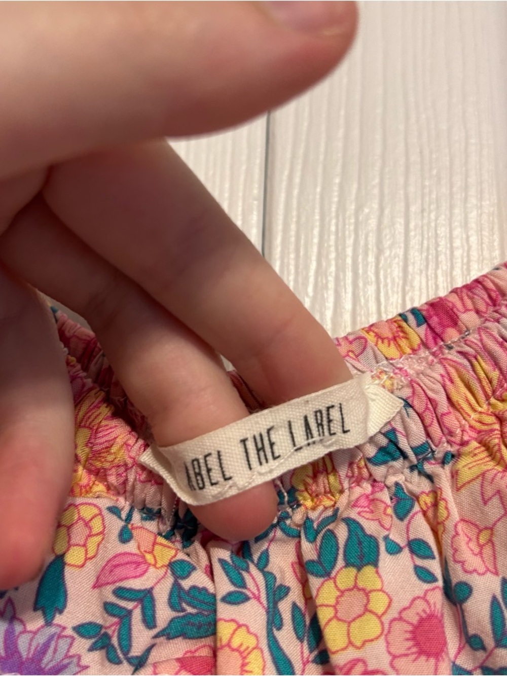 Abel the Label Floral Ruffle Tiered Maxi Dress in Pink - Picture 2 of 3